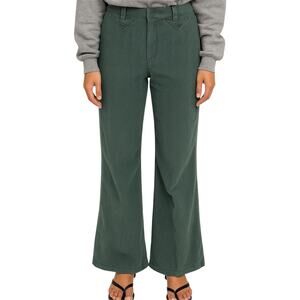 Vintage Selador Bell Bottoms 70s Corduroy Pants High Pocket Cotton Green 26x31